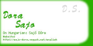 dora sajo business card